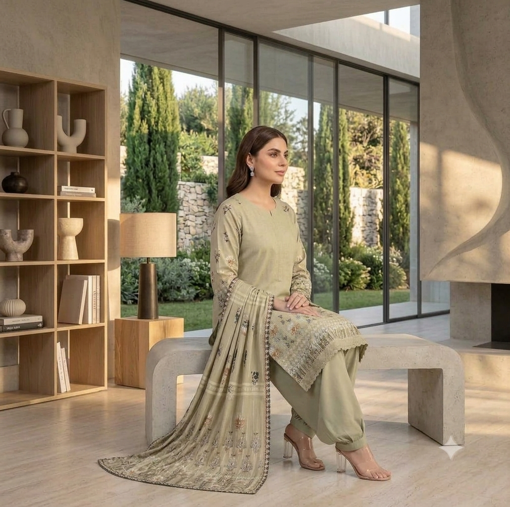 3 Piece Lawn - Lyallpur