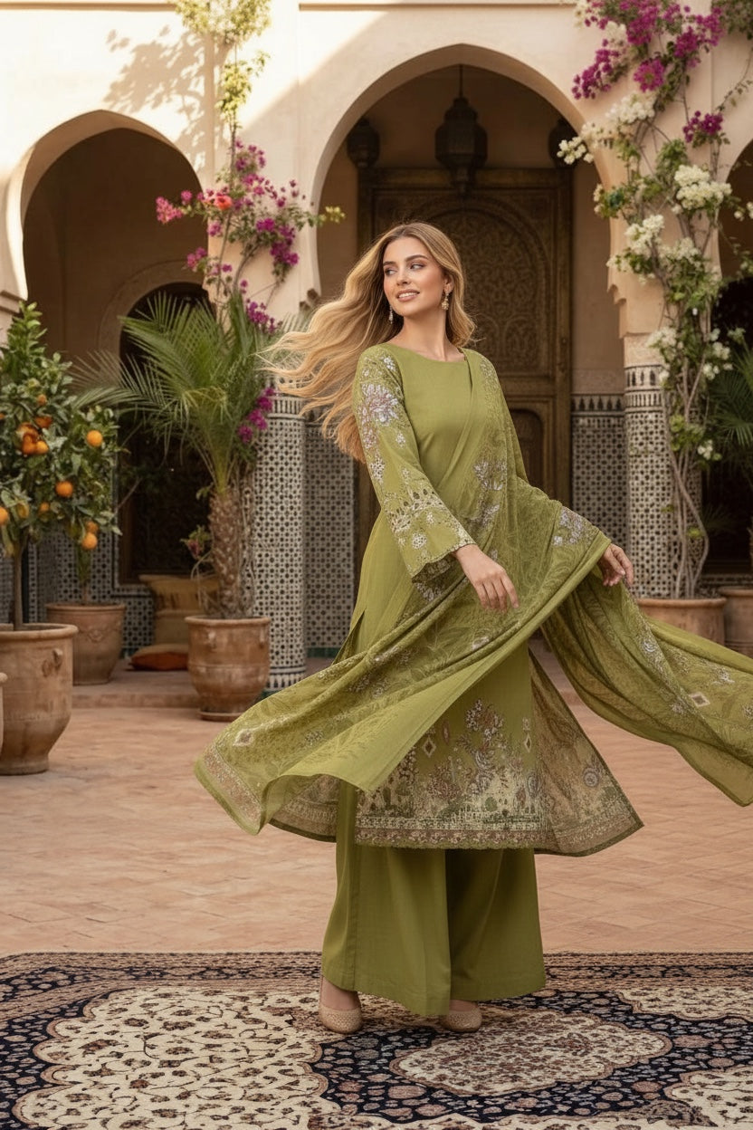 3 Piece Lawn Suit - Lyallpur