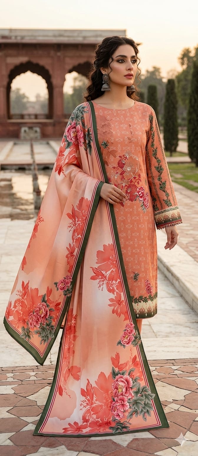 Lyallpur 3Pc Summer Collection Design No. 26202