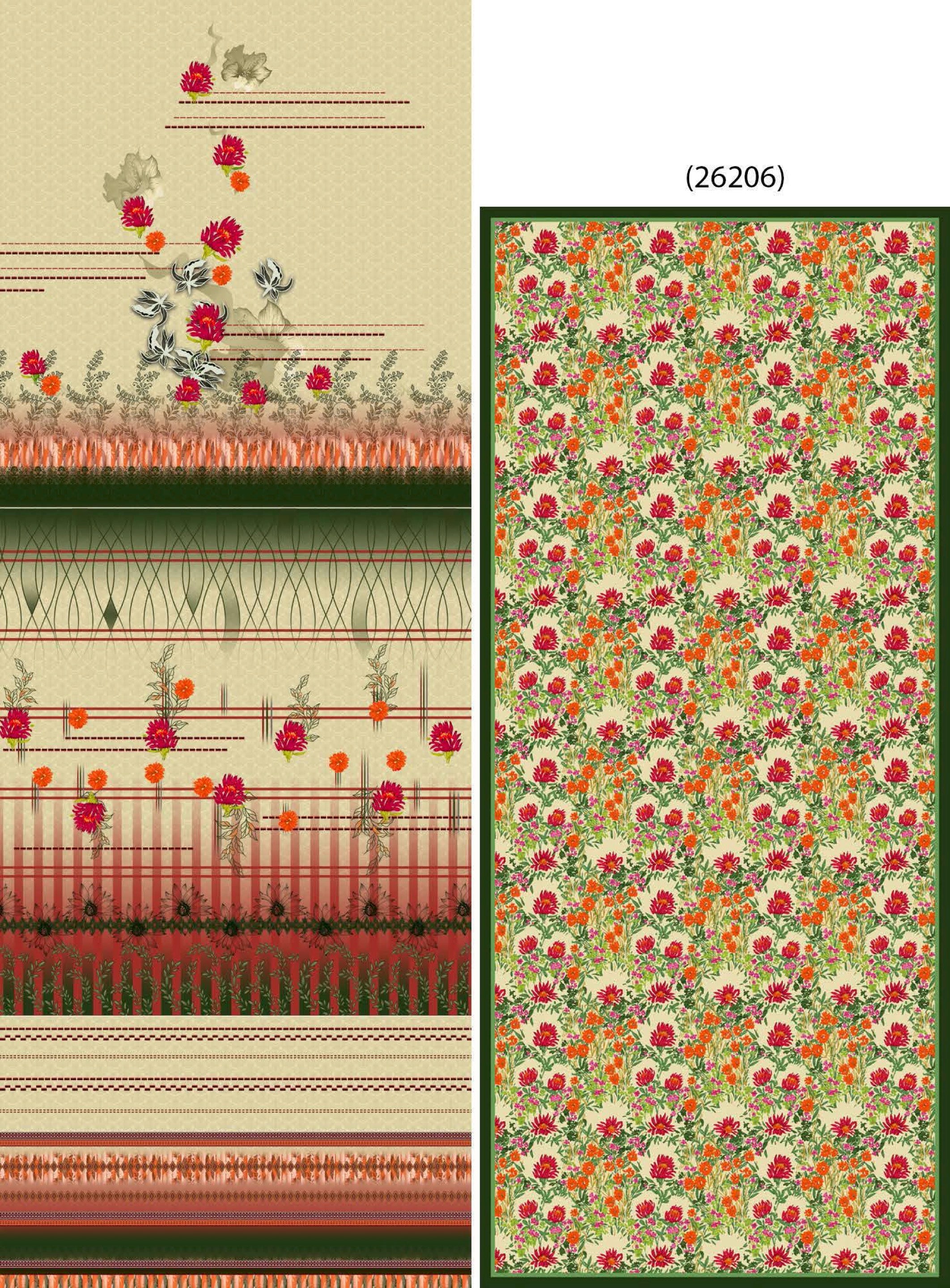 Lyallpur 3Pc Summer Collection Design No. 26206