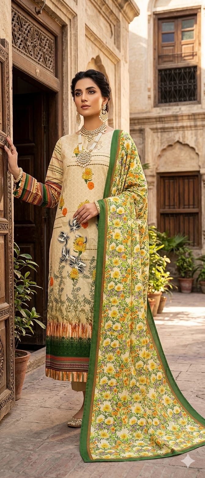 Lyallpur 3Pc Summer Collection Design No. 26207