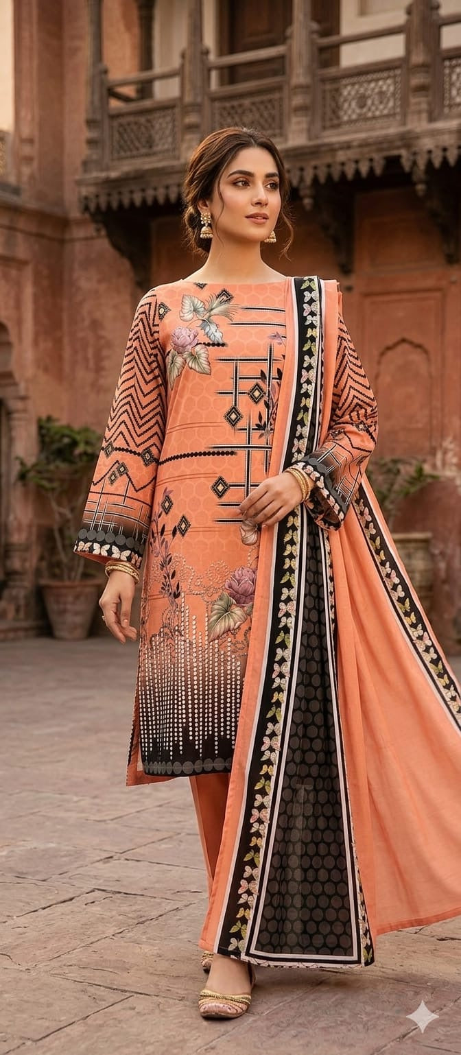 Lyallpur 3Pc Summer Collection Design No. 26212