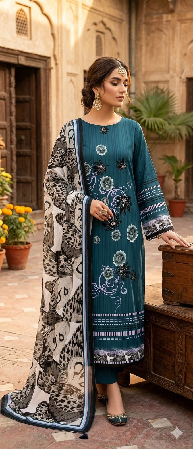 Lyallpur 3Pc Summer Collection Design No. 26217