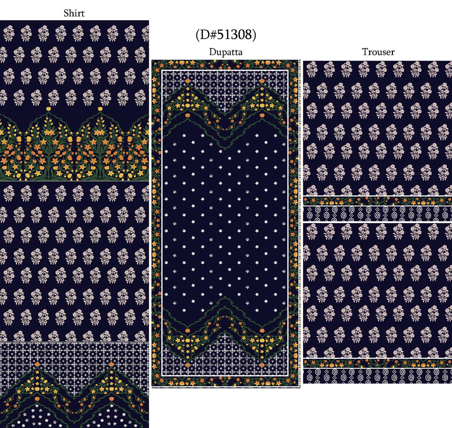 Novara 3pc Summer Collection – Design No. 51308