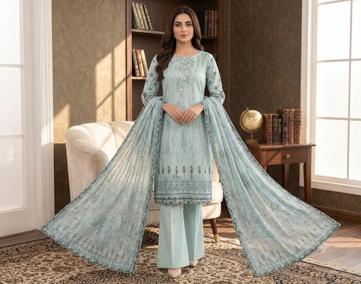 3 Piece Lawn - Lyallpur