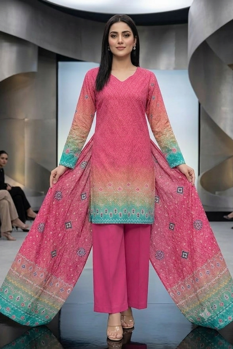 3 Piece Lawn - Lyallpur