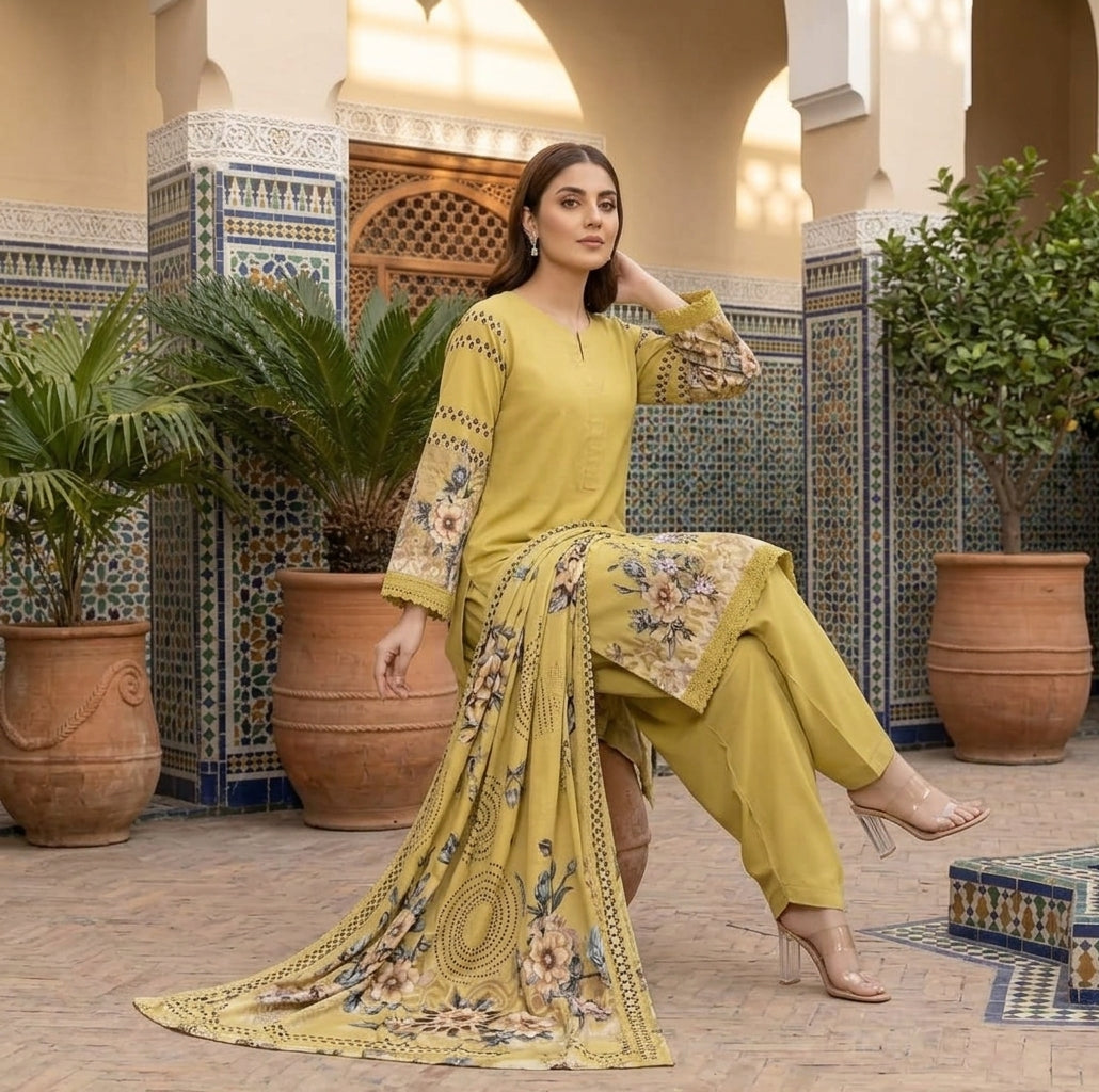 3 Piece Lawn - Lyallpur