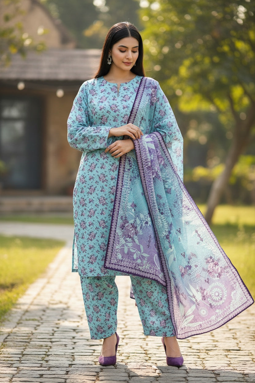 Novara (All Over) 3Pc  Design Code: 43642