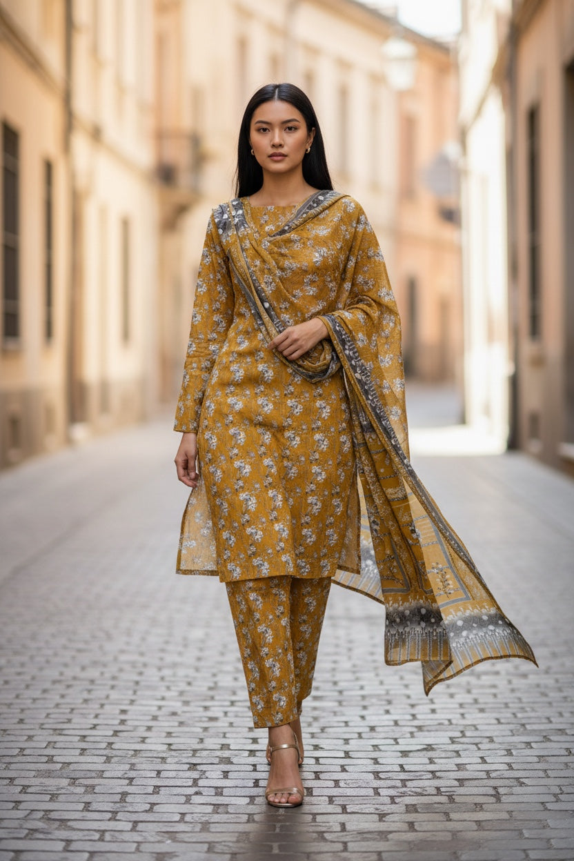 Novara (All Over) 3Pc  Design Code: 43648