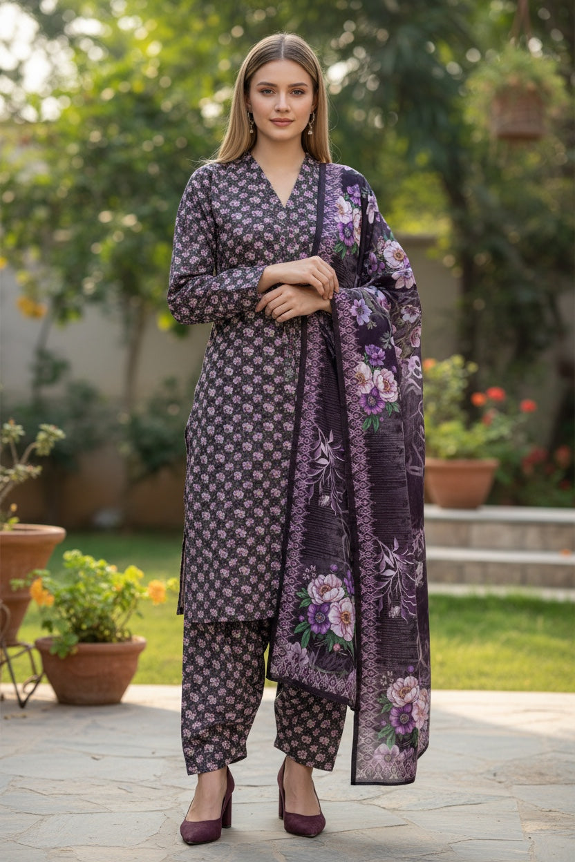 Novara (All Over) 3Pc  Design Code: 43651