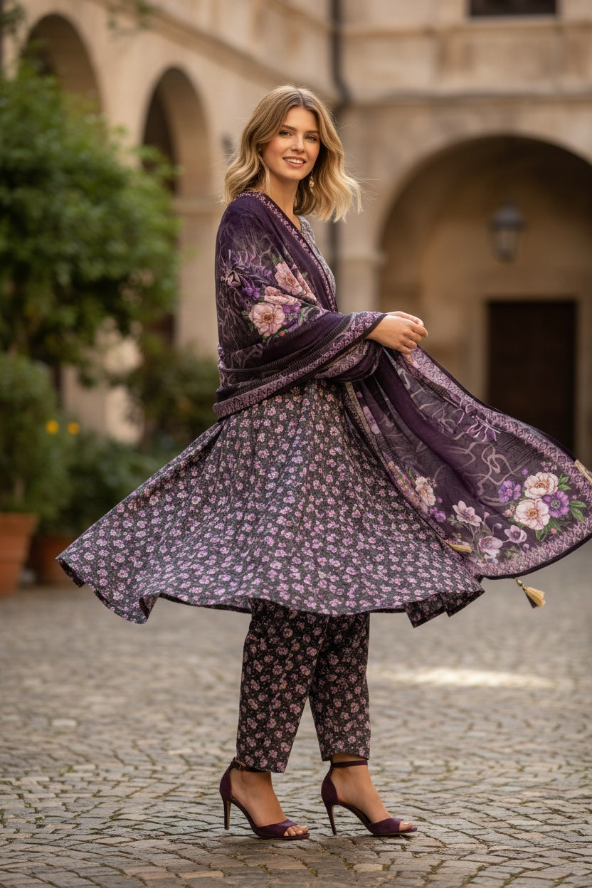 Novara (All Over) 3Pc  Design Code: 43651