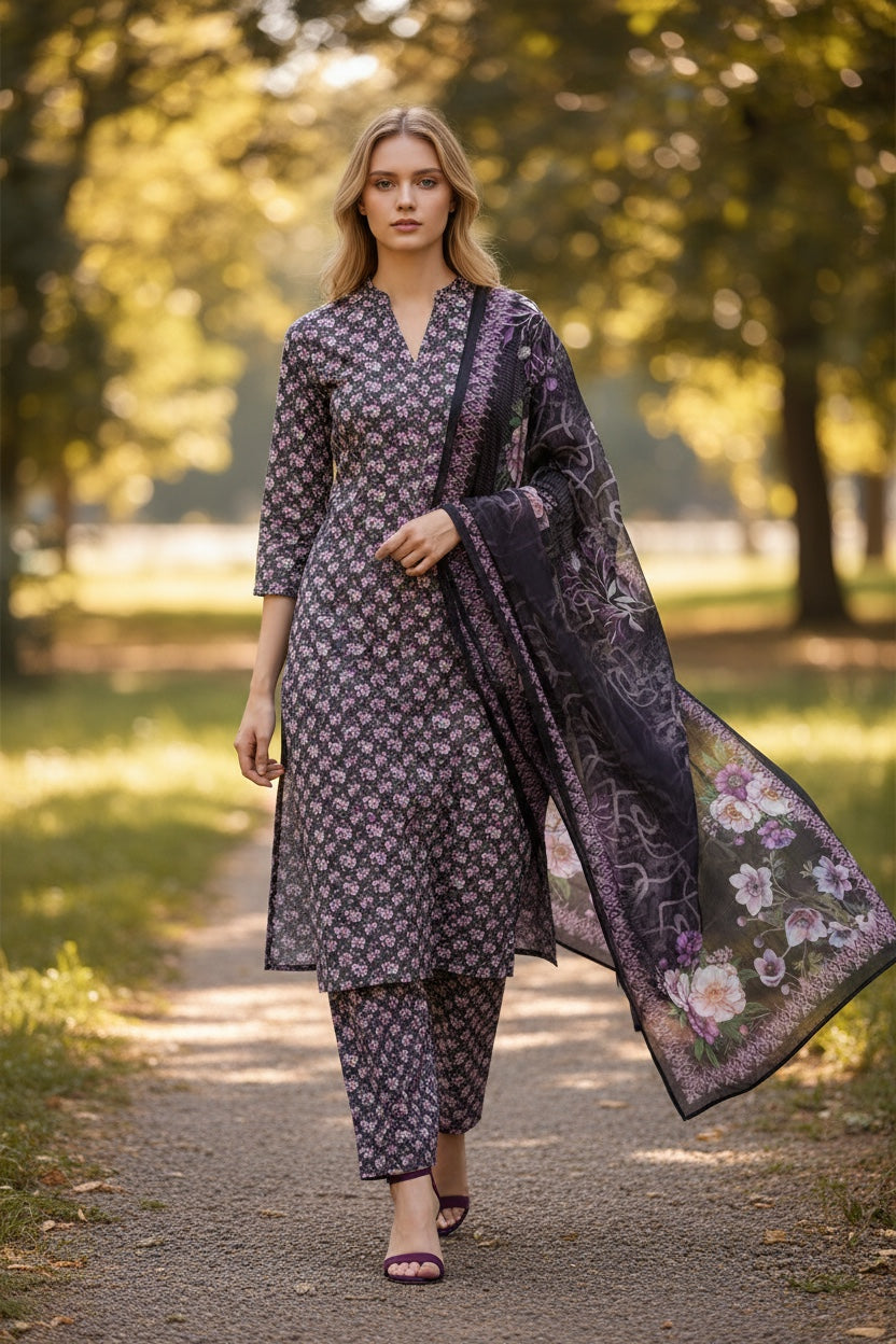 Novara (All Over) 3Pc  Design Code: 43651