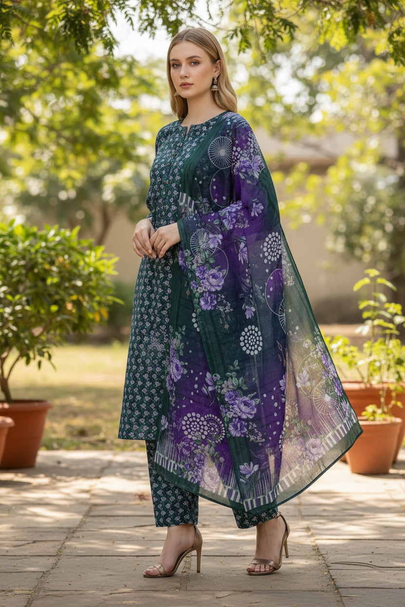 Novara (All Over) 3Pc  Design Code: 43656