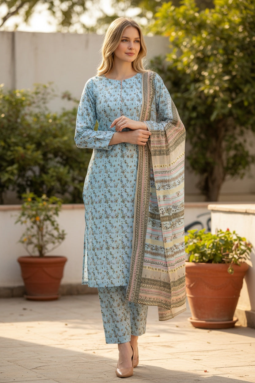 Novara (All Over) 3Pc  Design Code: 43658