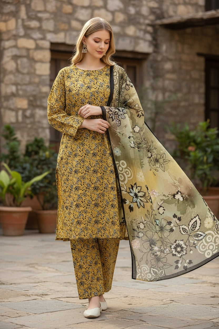 Novara (All Over) 3Pc  Design Code: 44458