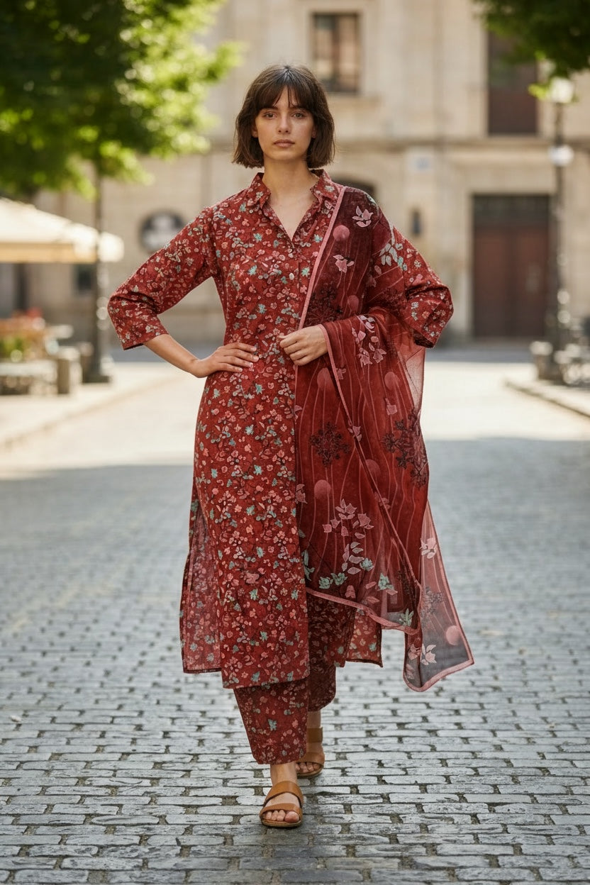 Novara (All Over) 3Pc  Design Code: 44457