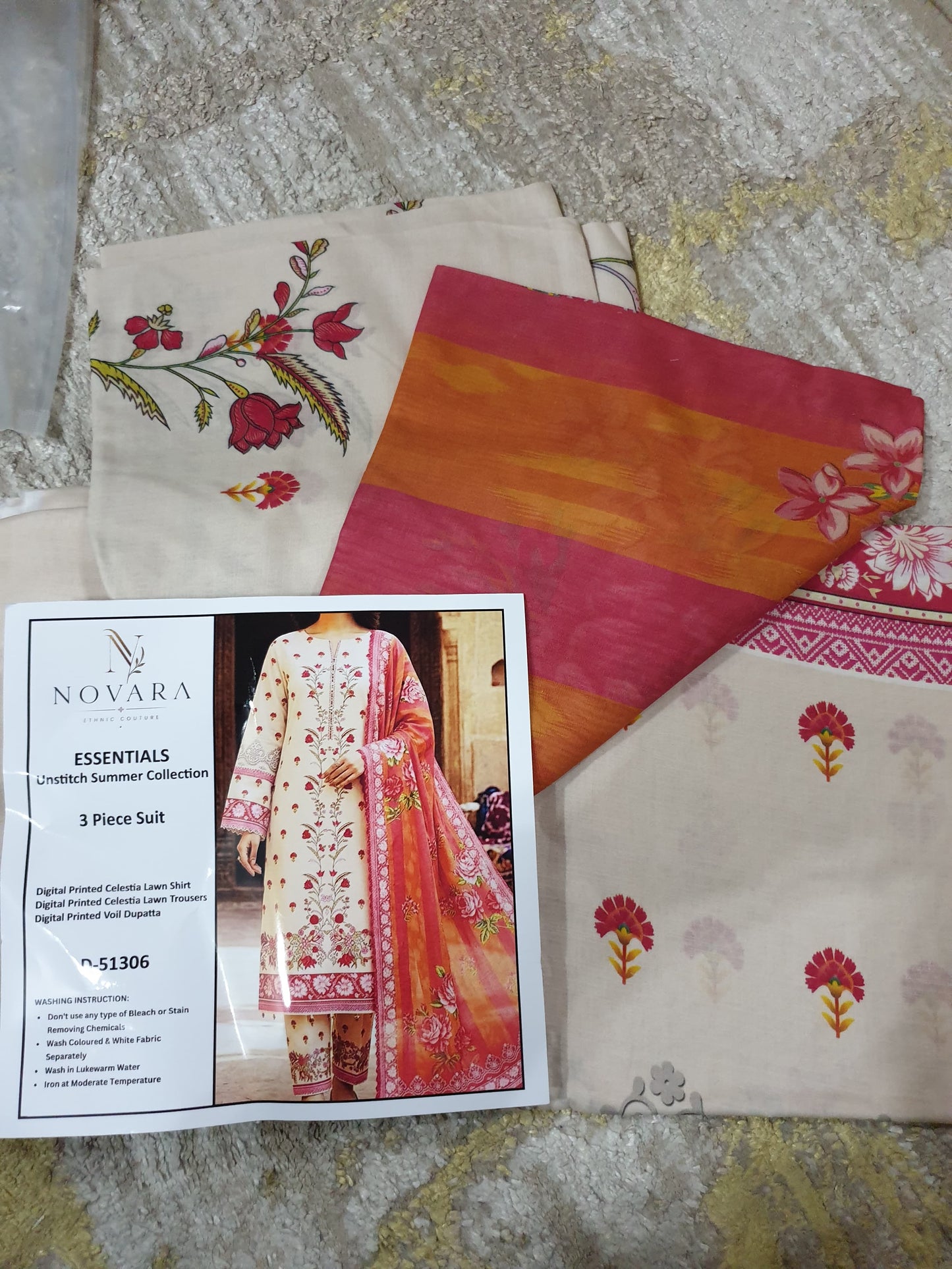 Novara 3pc Summer Collection – Design No. 51306